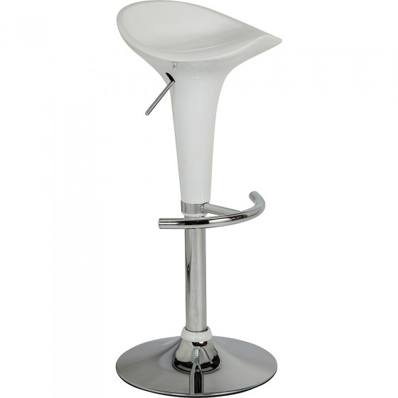 ColourMatch Gas Lift Bar Stool - White