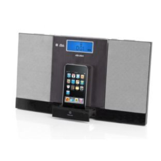 Bush Flat CD Micro System with Dock - Black.