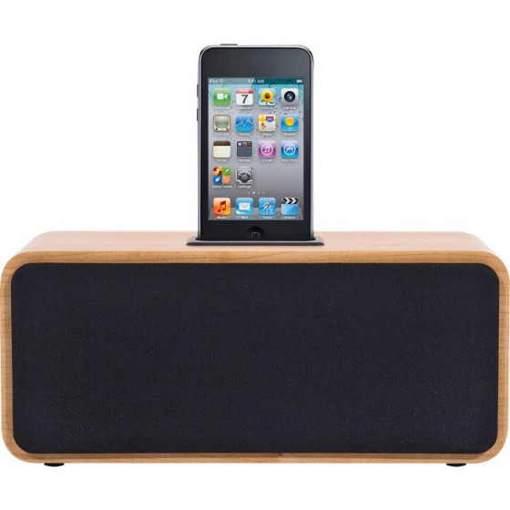 Acoustic Solutions Wooden Speaker Dock - Brown
