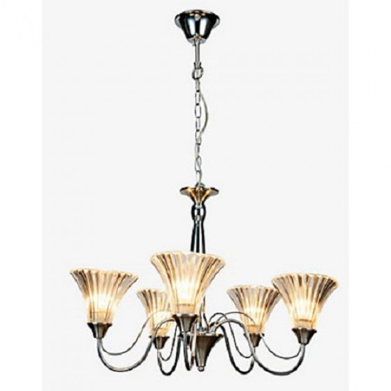 Stephanie 5 Light Chandelier - Chrome