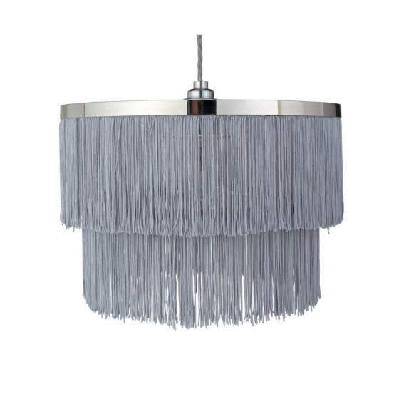 Home Fringe 2 Tier Easy Fit Shade