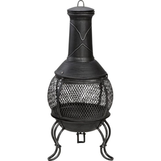 Mini Steel with Cast Iron Finish Chiminea