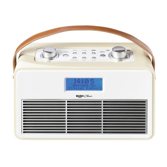 Bush Classic DAB Radio - Cream (Battery Operated Only)