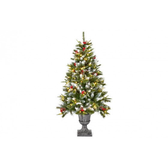 Premier Decorations 5ft Pre-lit Needle Pine Christmas Tree - Green