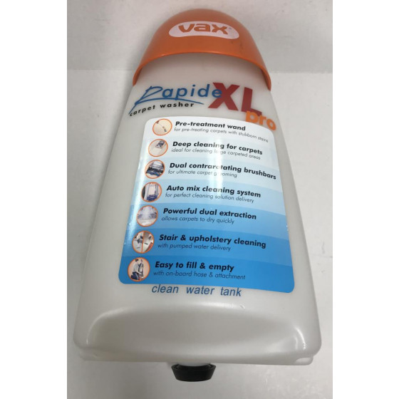 Clean Water Tank For Vax Rapide XL Series V027 / V027E / V027XL
