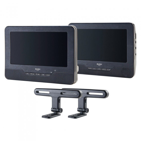 Bush 9 Inch Dual Screen In Car DVD Player