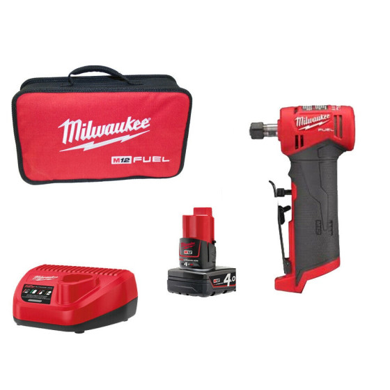 Milwaukee M12FDGA-422B 12v Fuel Angled Die Grinder (No Spanner)
