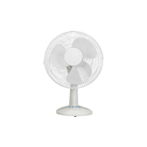 Challenge White Oscillating Desk Fan - 3 Speed - 12 Inch