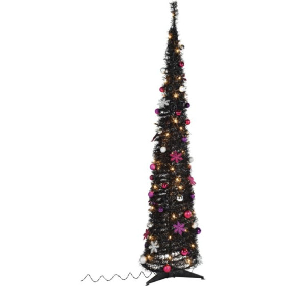 Black Pop Up Christmas Tree - 6ft (No Lights)