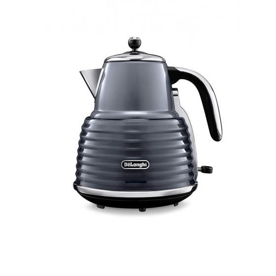 DeLonghi KBZ3001GY Scultura 3000w Cordless Jug Kettle - Grey