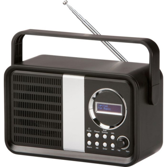 Bush Gloss DAB Radio - Black