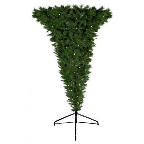 Premier 7ft Pre-Lit Upside Down Christmas Tree - Green