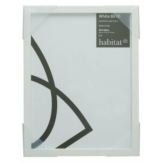 Habitat 40 x 30cm Birch Picture Frame - White