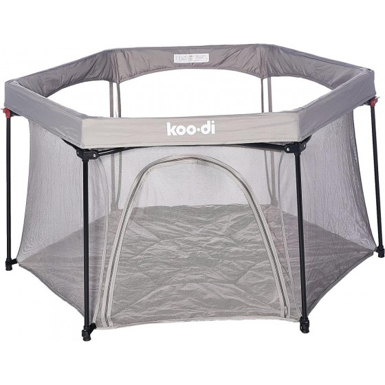 Koo-Di Deluxe Foldable Playpen - Grey