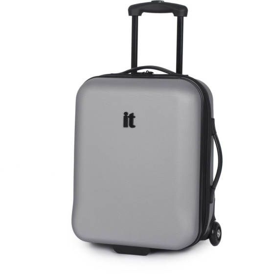 IT Luggage Small 2 Wheel Suitcase - Silver