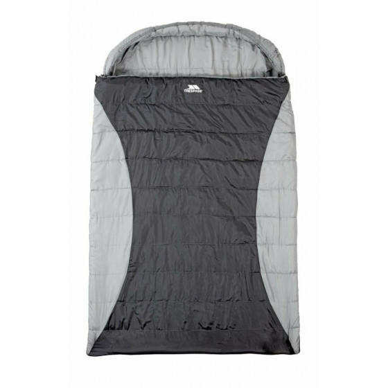 Trespass 400GSM Double Envelope Cowl Sleeping Bag - Grey