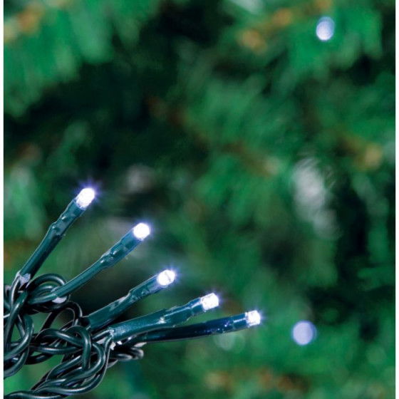 80 Multi-Function LED Christmas Tree Lights - Bright White