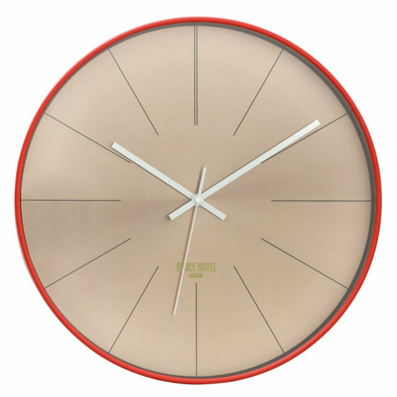 Space Hotel District 12 Wall Clock - Red