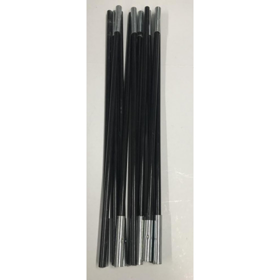 Black Colour Coded Pole For Trespass 4 Man 1 Room Tunnel Camping Tent - 8686361