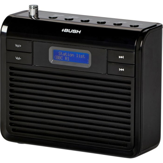 Bush DS372V2 Mono DAB Radio - Black