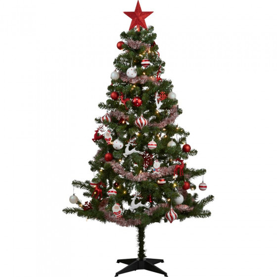 Ready to Dress Green Ho-Ho-Ho Christmas Tree – 6ft