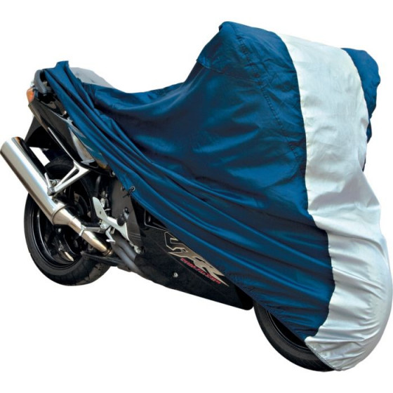 Motorcycle Cover Blue and Silver - Extra Large