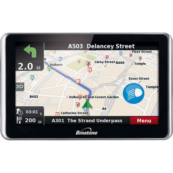 Binatone DVR505 5 Inch UK and ROI Video Recording Sat Nav