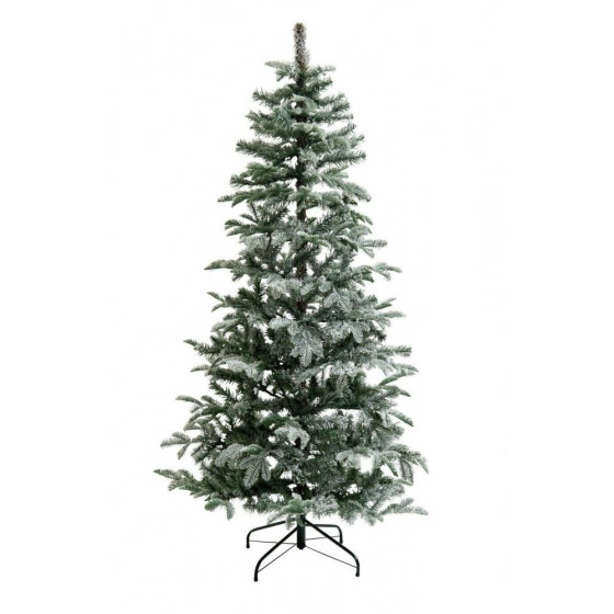 Home 6ft Snowy Natural Cluster Christmas Tree - Green