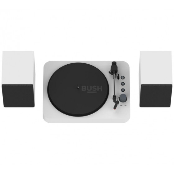 Bush USB Bluetooth Turntable - White (No Spindle Adaptor)