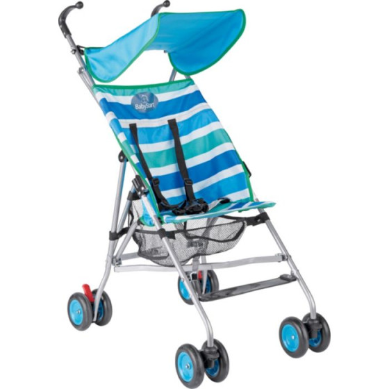 BabyStart Canopy Pushchair - Blue Stripe