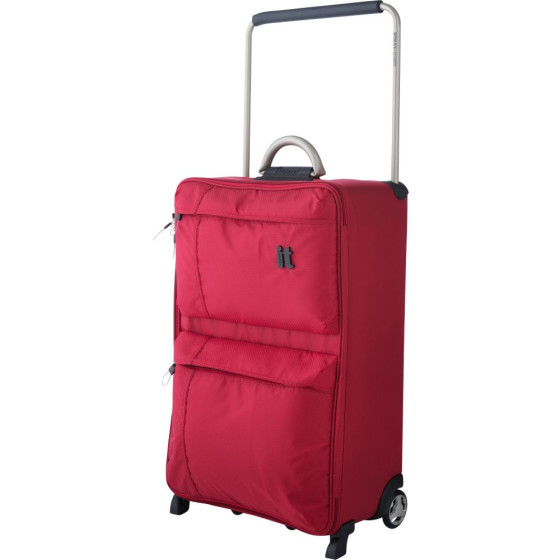 IT World's Lightest Medium 2 Wheel Suitcase - Red
