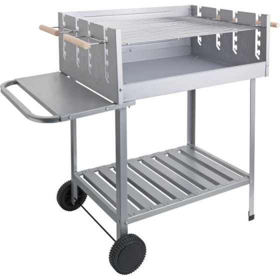 Deluxe Steel Party Trolley Charcoal BBQ