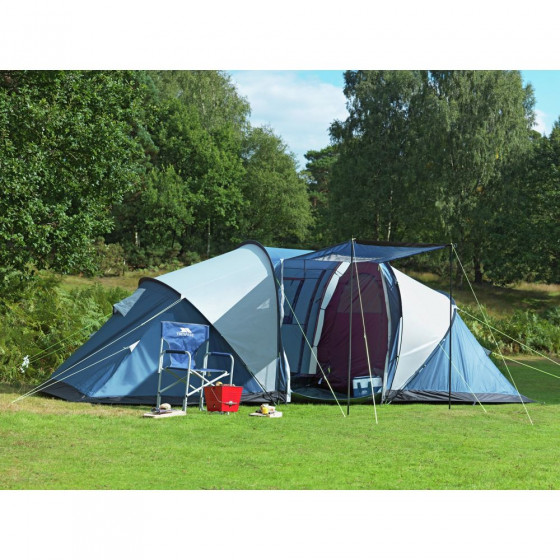 Trespass Go Further 6 Man 2 Room Tent with Carpet