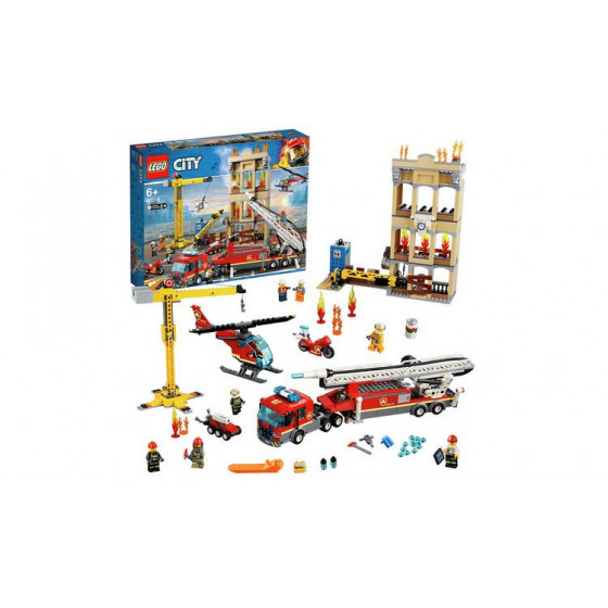 Lego City 60216 Fire Downtown Fire Brigade Building Set