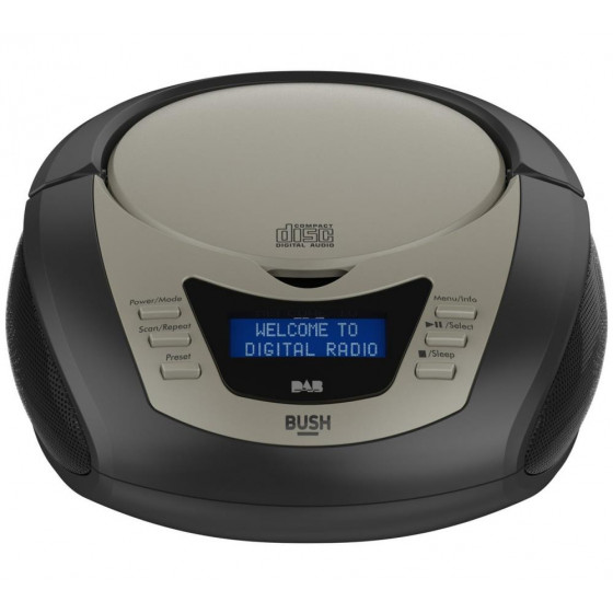 Bush DAB Radio With CD Player Boombox - Black