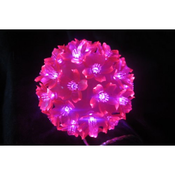 Pink Multi-Effect Christmas Snowball Light