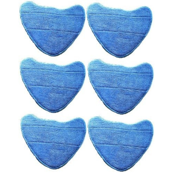 Pack Of 6 Vax Microfibre Cleaning Pads For Steam Cleaner Mops