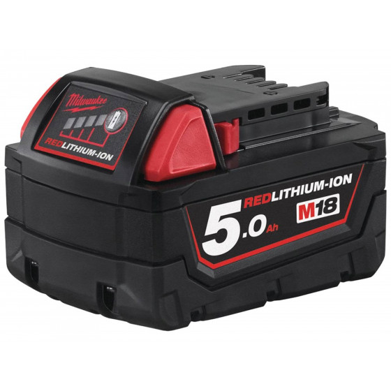 Milwaukee M18B5 18v 5.0Ah M18 Red Lithium-Ion Battery