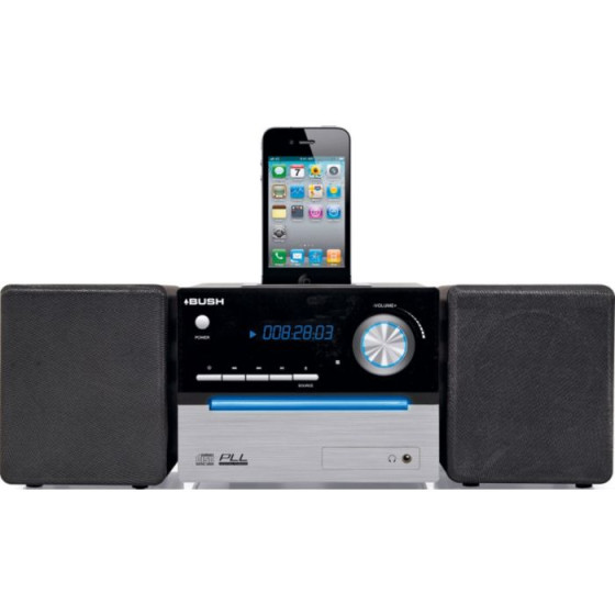 Bush CD Micro System with Dock-Black