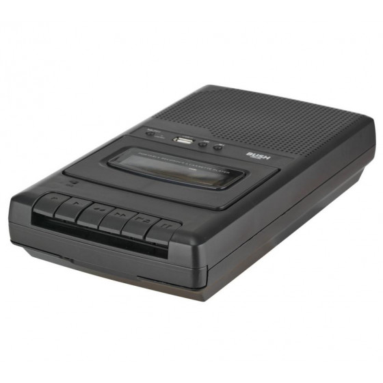 Bush Cassette Player and Recorder - Black