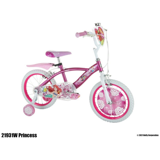 Huffy 16 inch Wheel Size Disney Princess Kids Bike (no pedals)