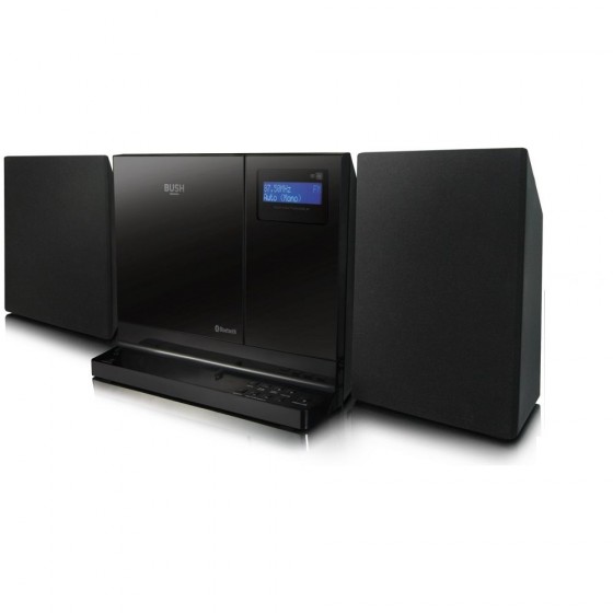 Bush Flat Hi-fi with Bluetooth - Black (No Remote Control)