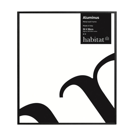 Habitat 51 x 51cm Aluminus Metal Picture Frame -Black