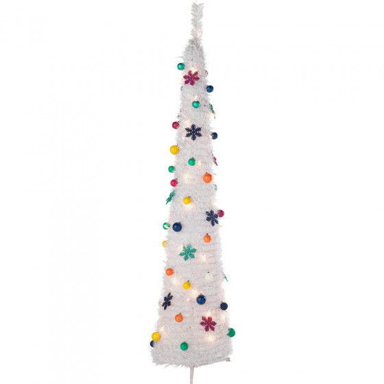 Pop Up Jolly Holidays White Christmas Tree - 6ft