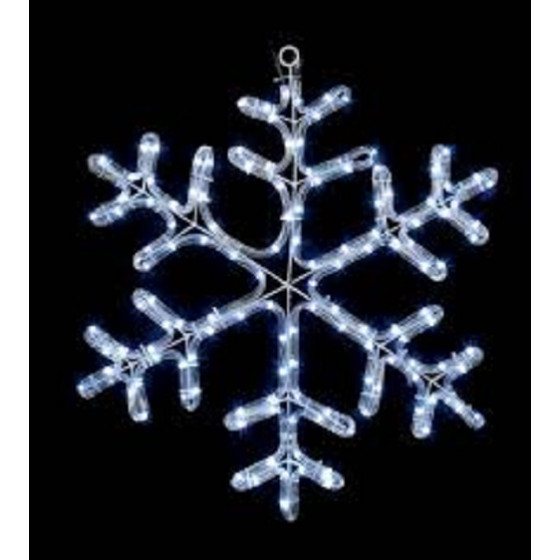 Premier 60cm Twinkling Christmas Snowflake Rope Light