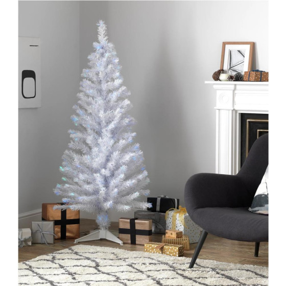 Habitat 5ft Fibre Optic Christmas Tree - White