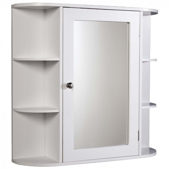 Mountrose White Bathroom Mirror Cabinet