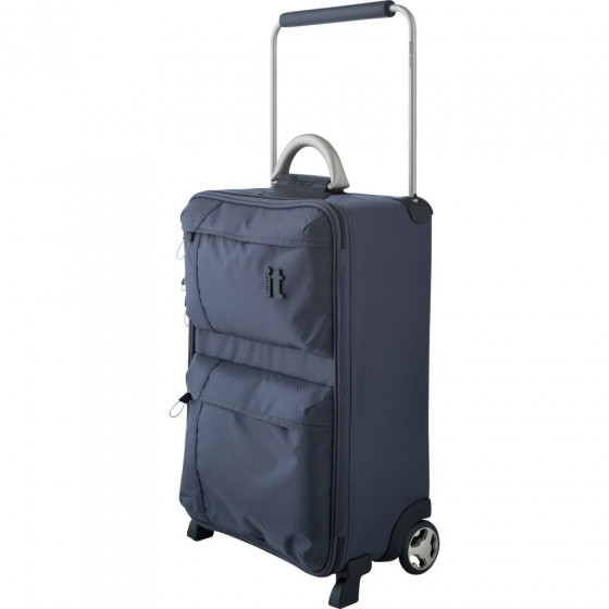 IT Worlds Lightest Small Soft 2 Wheel Suitcase - Charcoal