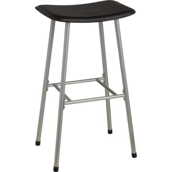Argos Value Range Black Fixed Dining High Stool