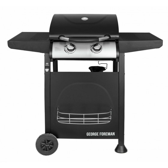 George Foreman 2 Burner Gas BBQ - Black